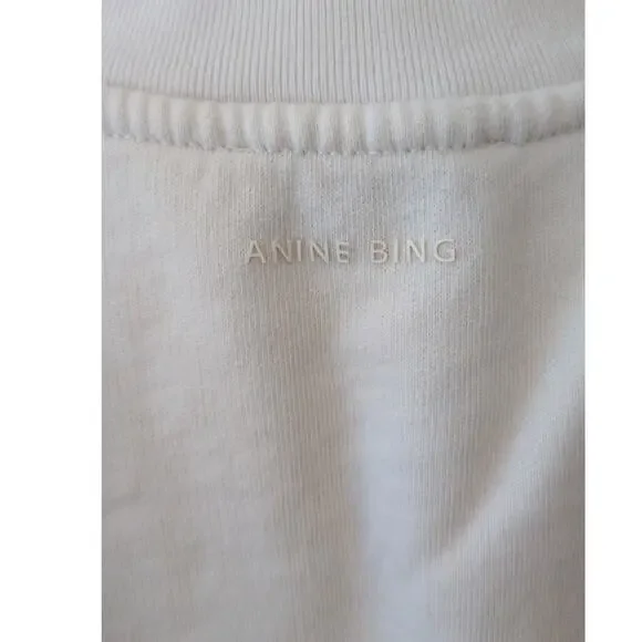 Anine Bing Miles Sweatshirt Slogan Rock 'n' Roll - Picture 5 of 8